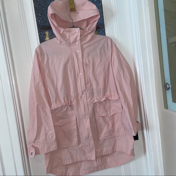 J Crew Perfect Rain Jacket Blush Pink - Picture 3 of 8